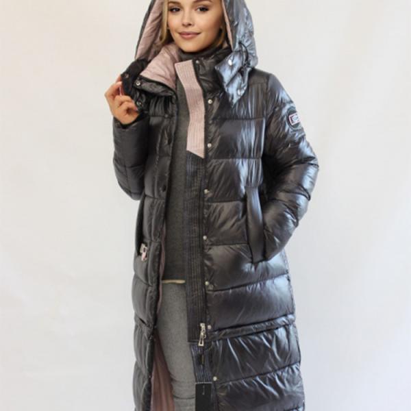 FODARLLOY Long clothes winter bright face loose warm women's cotton padded jacket coat