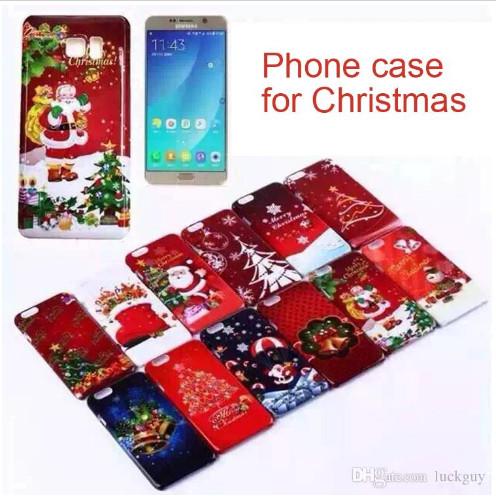 Christmas PC hard back Case Cover Santa Claus Cases For iphone 6 plus 5S 4S Samsung Galaxy S5 S6 S7 Note 4 7 Christmas