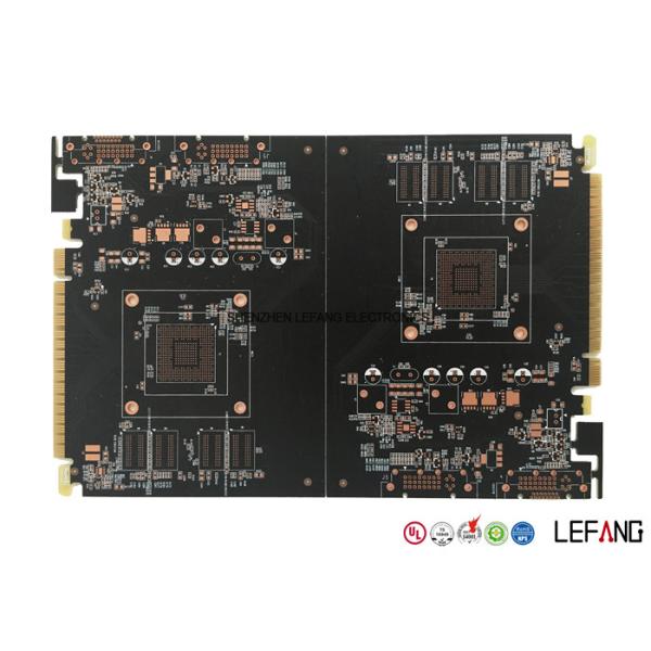 Gold Finger OSP Surfacecomputer Circuit Board Graphics Card 6 Layers 145 * 109