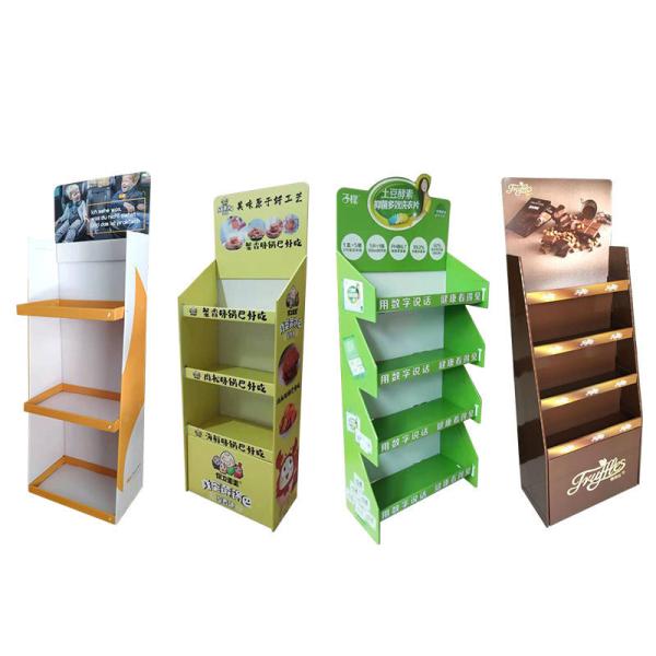 Retail Racks Custom Display Stand with Supermarket Gondola Design and Logo