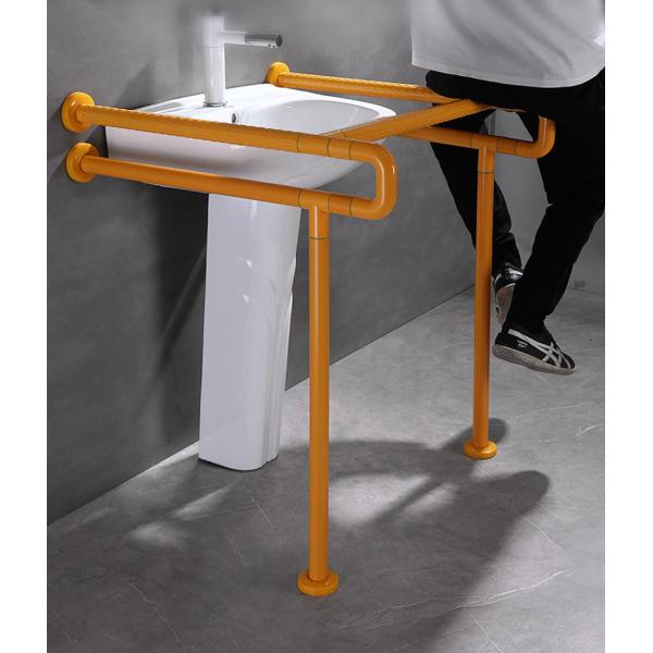 Barrier Free Washroom Stainless Steel Grab Bar Double U Shape Multifunctional