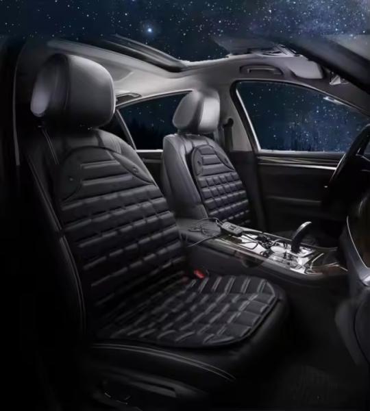 Universal Car Heated Car Seat Cover Cushion Backrest Warmer Massager 24V