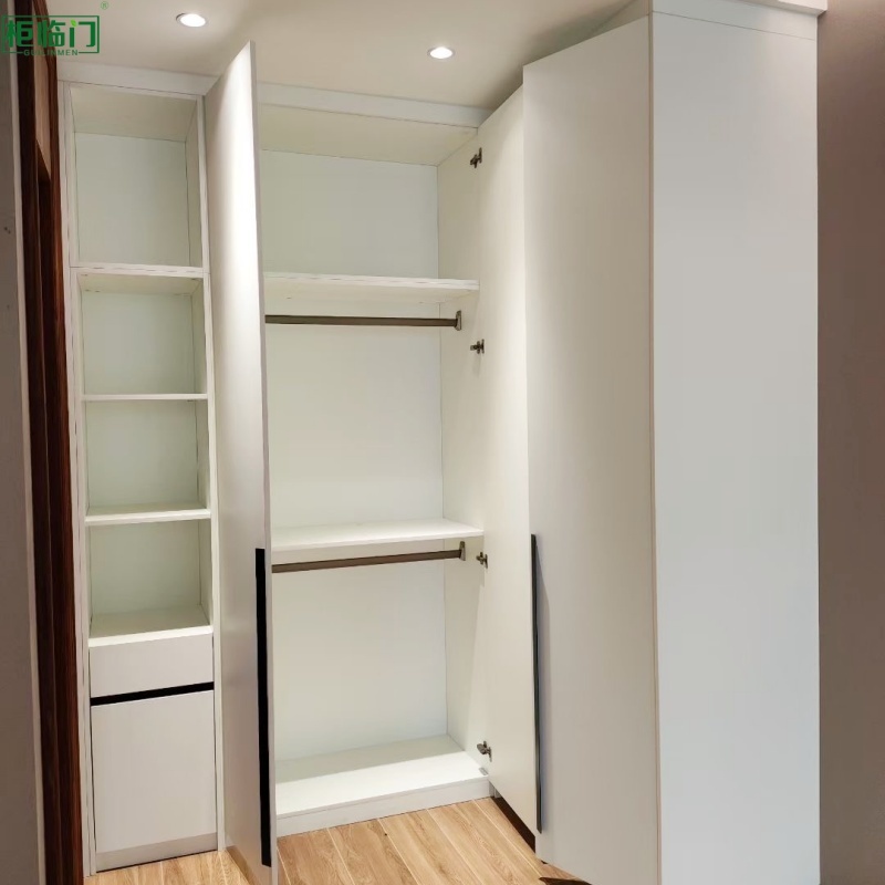 Modern Aluminum Bedroom Wardrobe Cabinet Moisture Proof Formaldehyde Free
