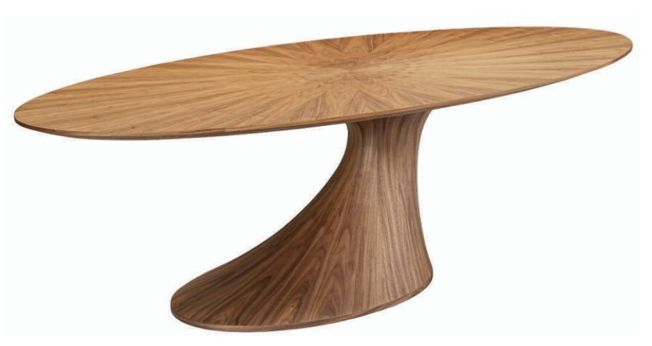 Foshan Factory Modern Wood Dining Table New Design MDF Dining Table Walnut Veneer Dining Table