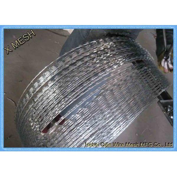 BTO22 type barbelé à haute résistance, fil en accordéon barbelé soudé 75*150mm