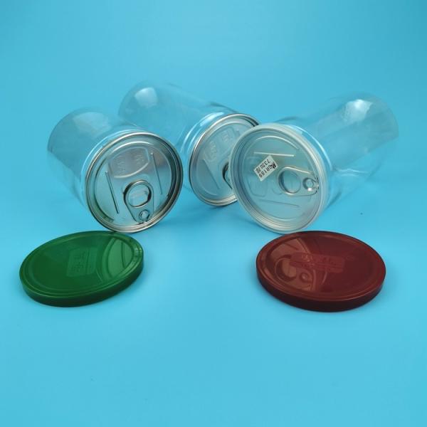 Clear Wide Mouth Candy Cookie Jar 150ml Plastic Food Container With Easy Open Lid