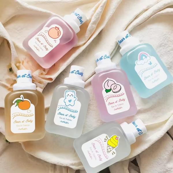 Bébé Ours Parfum Fille Étudiante Bébé Pêche Lait Léger Enfant Parfum Vaporisateur Brume Corporelle Petit Parfum Léger Vaporisateur Corporel