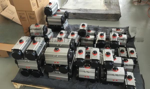 AT Series Rack And Pinion Air Pneumatic Actuator For Ball Valve Butterfly Valve