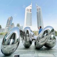 Urban Exhibition Stainless Steel Artwork   Outdoor Decor Metal Abstract Art