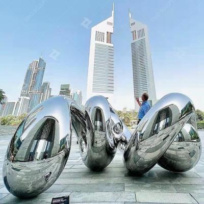 Urban Exhibition Stainless Steel Artwork   Outdoor Decor Metal Abstract Art