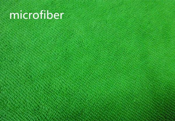 Tela de Terry da urdidura do uso do banheiro da cozinha de panos de limpeza do carro do microfiber da largura do verde 150cm