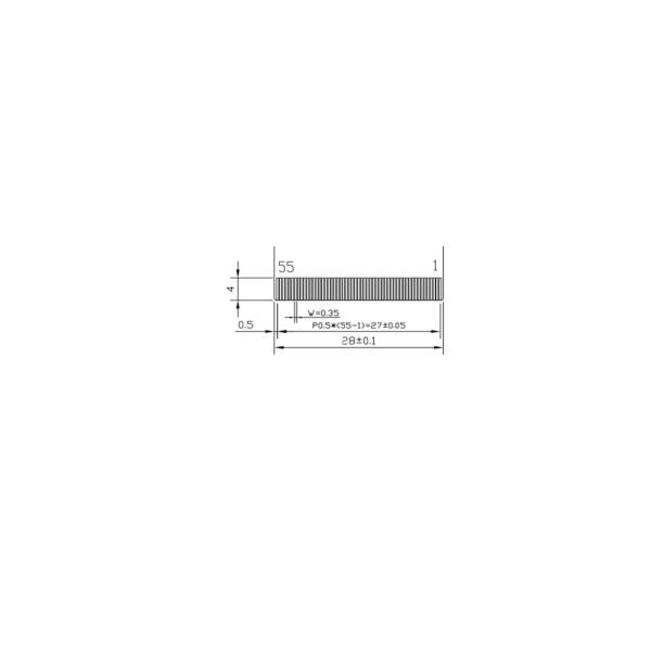 разрешение дюйма 480x800 модуля 4,3 экрана касания 55pin небольшое LCD