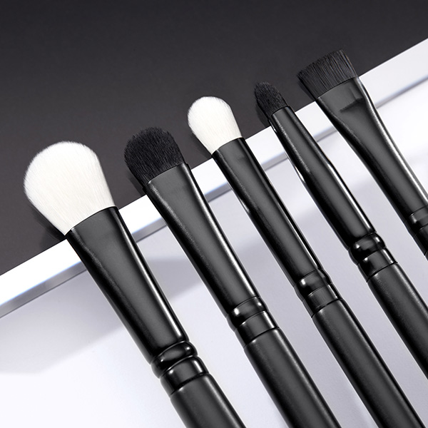 Jessup Black 12pcs Essential Eye Makeup Brush Set Private Label Makeup Line Factory Mixed hair Brushes T322