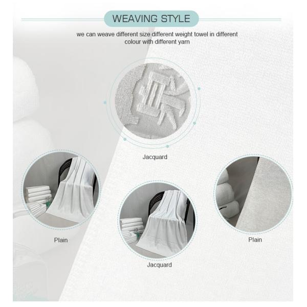 Подшитые полотенца руки гостиницы 50г/Пк ясно белые