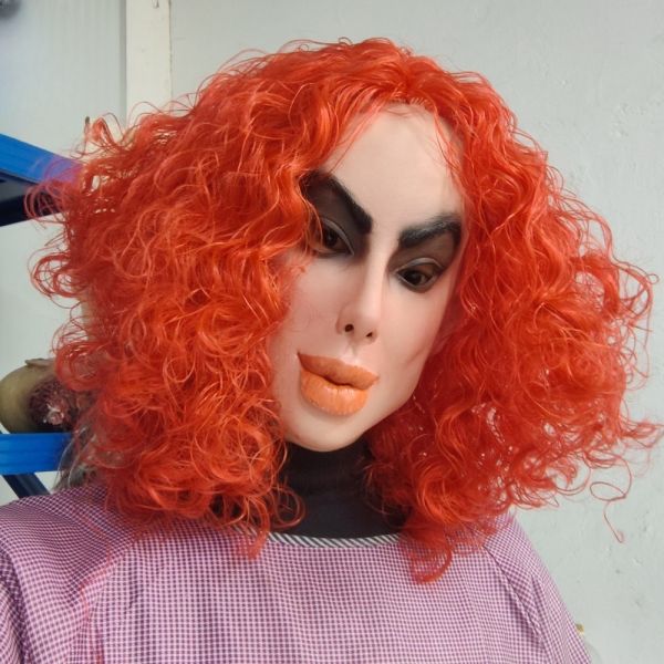 Latex Fantasy Mask for Theatrical Use - One Size Fits Most and Lightweight at 280g