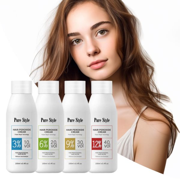 100ml Oxidant Hair Developer Cream Permanent For Home Hair Coloring Bulk Wholesale OEM Hair Dye Factory