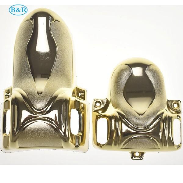 Max Lift 300kg Casket Corner Decoration Plastic Coffin Ornaments Light Gold Color