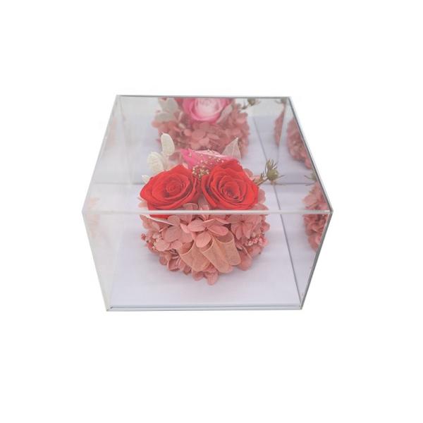 Environmental Friendly Luxury Flower Box Keeping The Fresh Of The Love Forever