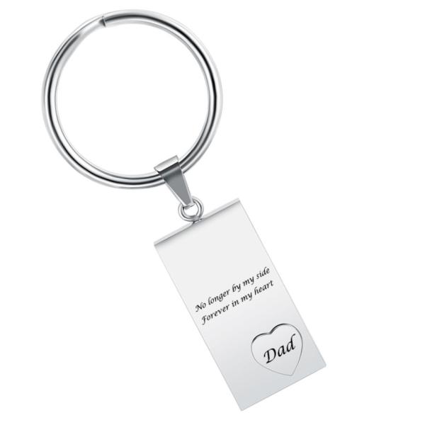 Key Chain for Souvenir Memorial Cremation Jewelry Free Custom Engrave Stainless Steel