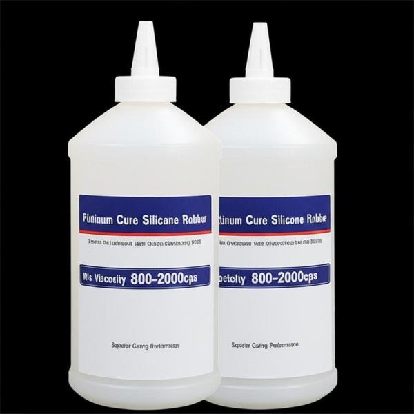 Caoutchouc de silicone à durcissement platine, dureté 0-50 et viscosité de mélange 800-20000cps pour une performance de durcissement supérieure
