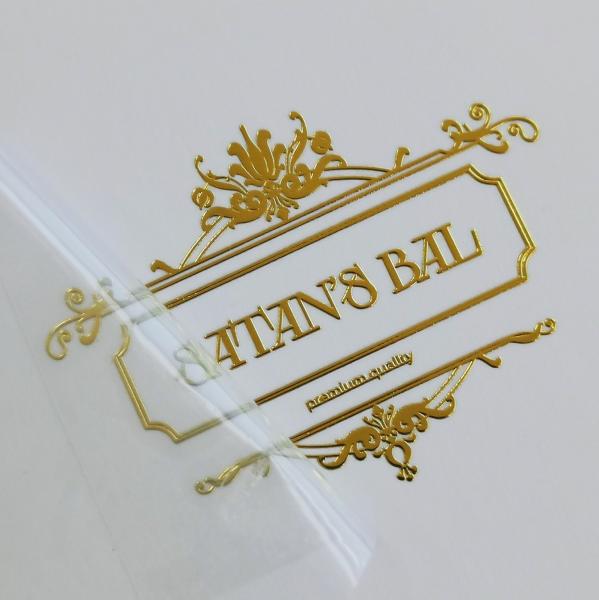 Custom Printed  Candle Jar Labels  UV Metal Hot Stamping Private Homemade Candle Labels