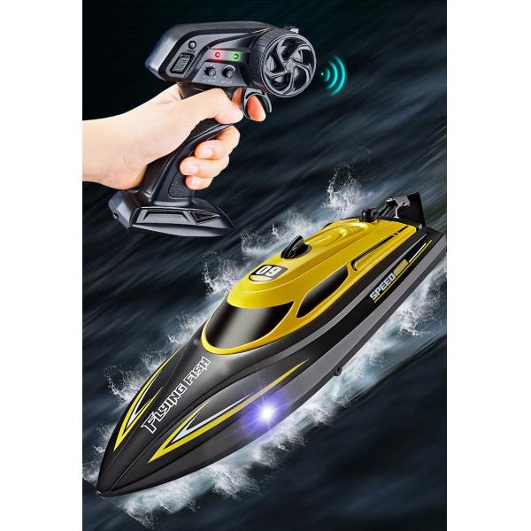Outdoor Toy Boats 2.4g Competition Speed 25km/h 1 18 Scale Electric Remote Control Boat