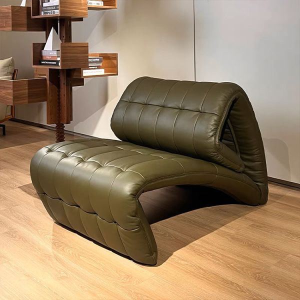 Mail Packing Modern Leather Recliner Chair Luxury Lounge Accent Chair Ideal for Living Room Hotel Coffee Leisure Reading