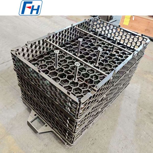 Cr25Ni20 Heat Resistant Alloy Steel Baskets High Temperature Annealing Quenching Processes