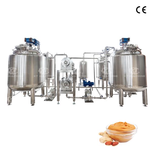 400L Volume Customized Processing Capacity Heating And Insulation Mixing Tank For Almond Butter Peanut Butter