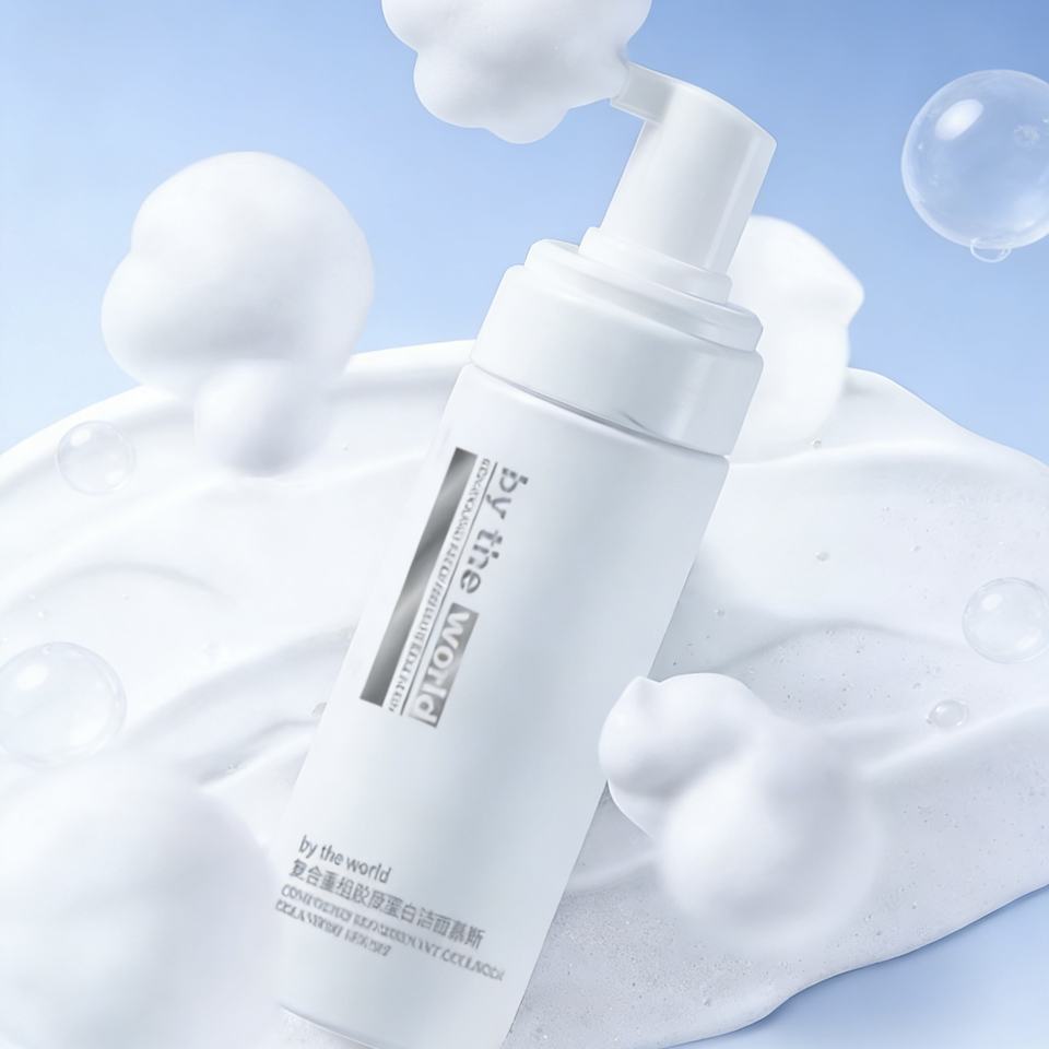 OEM ODM customized facial cleanser Mousse deep pore cleaning amino acid foam