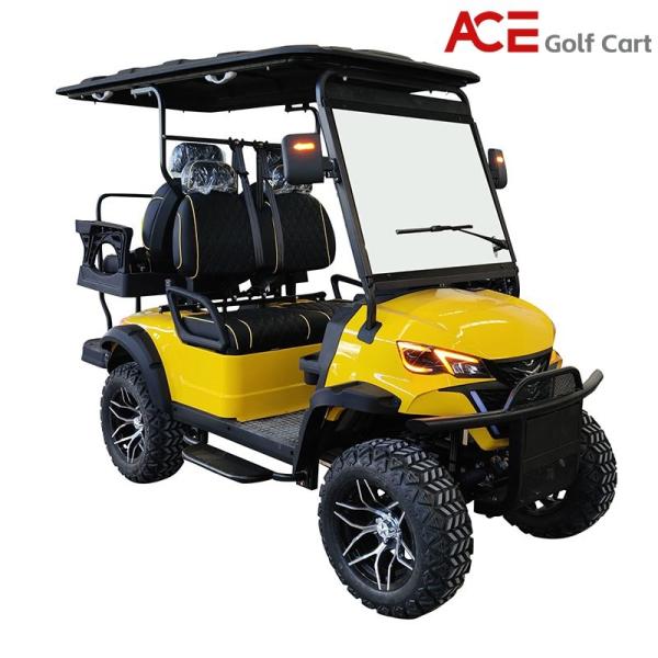 2 - 4 Seat Capacity Club Golf Cart Independent Suspension With Self Adjusting Brakes