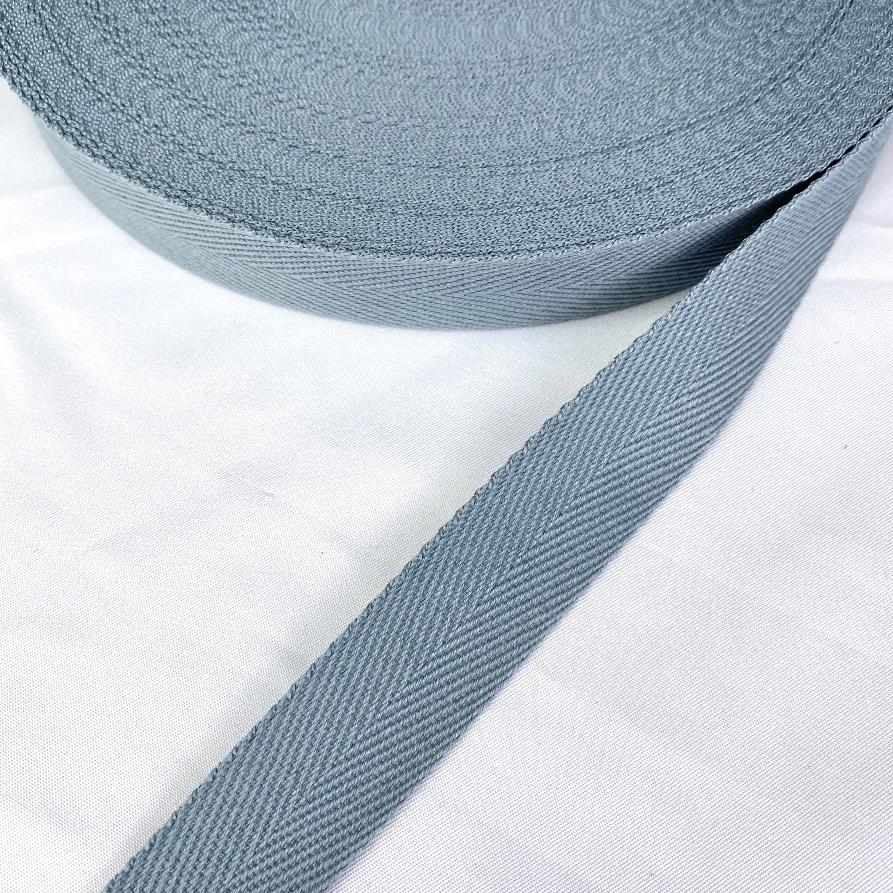 Herringbone polyester-cotton webbing Various colors Backpack strap Belt Handbag strap