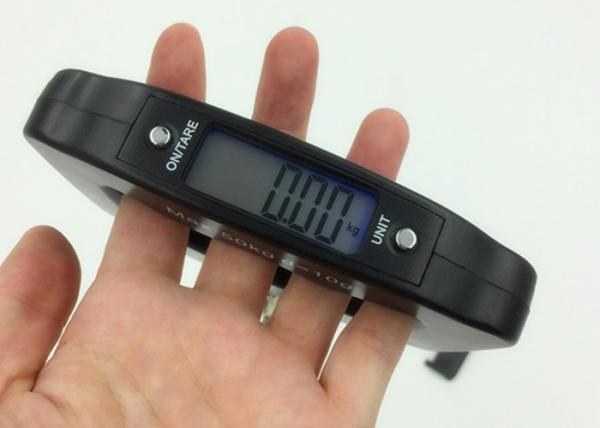 Modern Design Portable Weighing Scale For Luggage , Black Color Digital Suitcase Scales