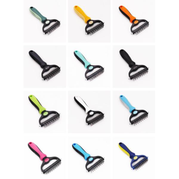 Оптовая домашняя собака двойная боковая волосатая щетка специальная уходная гребка для собак и кошек