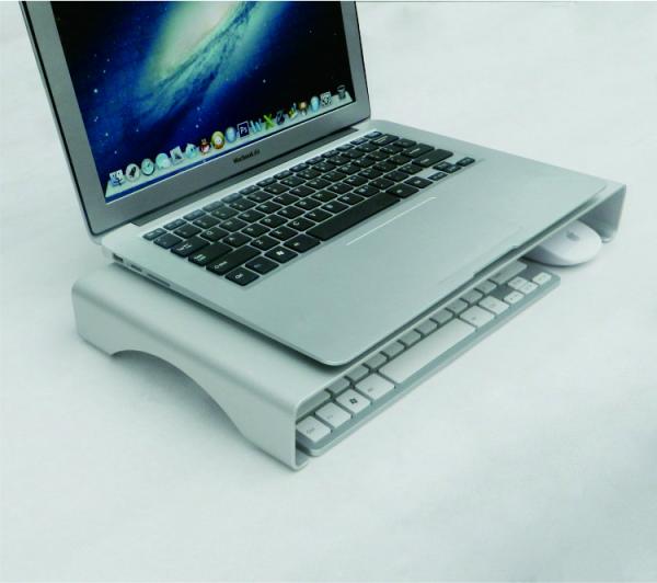 Punch Press Stamping 3.5mm Metal Laptop Desk Aluminum Laptop Stand Adjustable Height