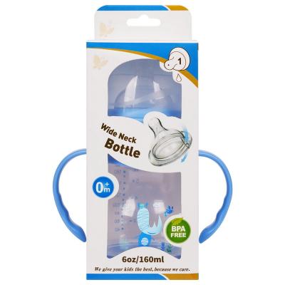 Garrafas de bebê largas livres do polipropileno do arco do pescoço de BPA 6oz 160ml
