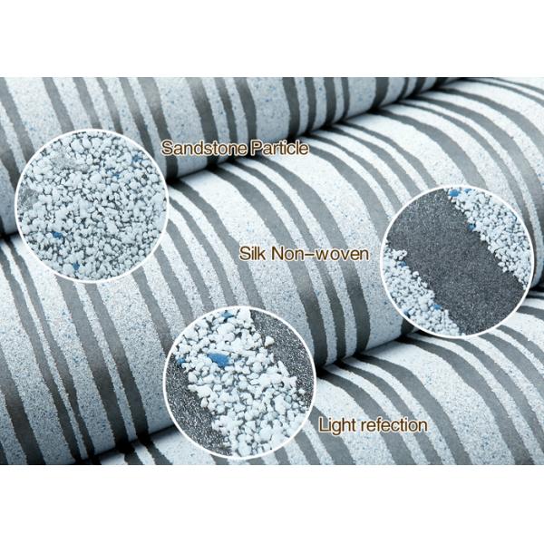 Black And Grey Striped Wallpaper / Contemporary Vertical Striped Wallpaper