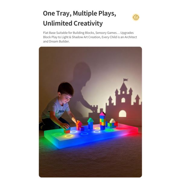 Modern Interactive LED Light Touch Sensor Educational Toy PE Material for Hand Eye Coordination Sensory Play for Bedroom Use
