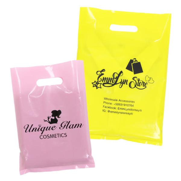 Экологически чистые переработанные пластиковые сумки для покупок 0,03 0,04 0,05 0,06 мм