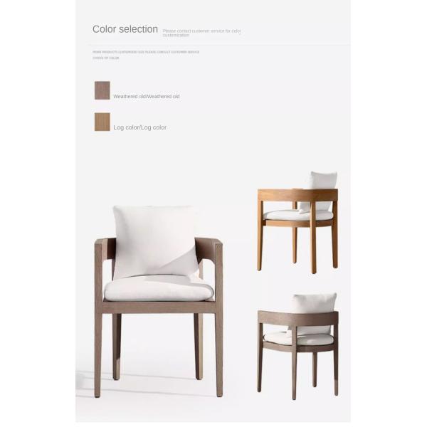 Outdoor Teak Dining Teakwood Patio Table And Chairs Anti Corrosion Anti Cracking