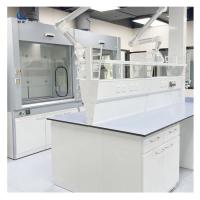 Muebles de laboratorio de acero de la isla del banco anti-corrosión de metal estándar ISO