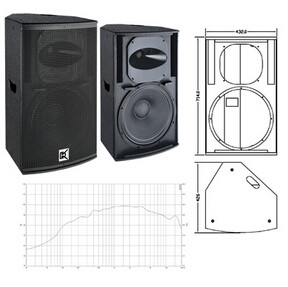 Conference Sound System Active Pa Speaker 15 Inch Plywood Cabinet
