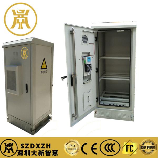 1U Front Door Outdoor Telecom Cabinets , Galvanized Steel Industrial Electrical Cabinet