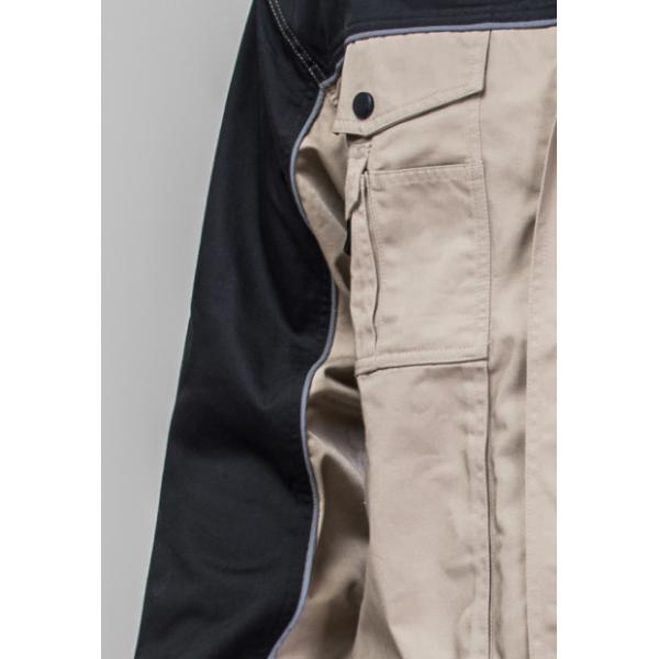 European Size Outdoor Safety Clothing Durable Cotton Twill Khaki Black