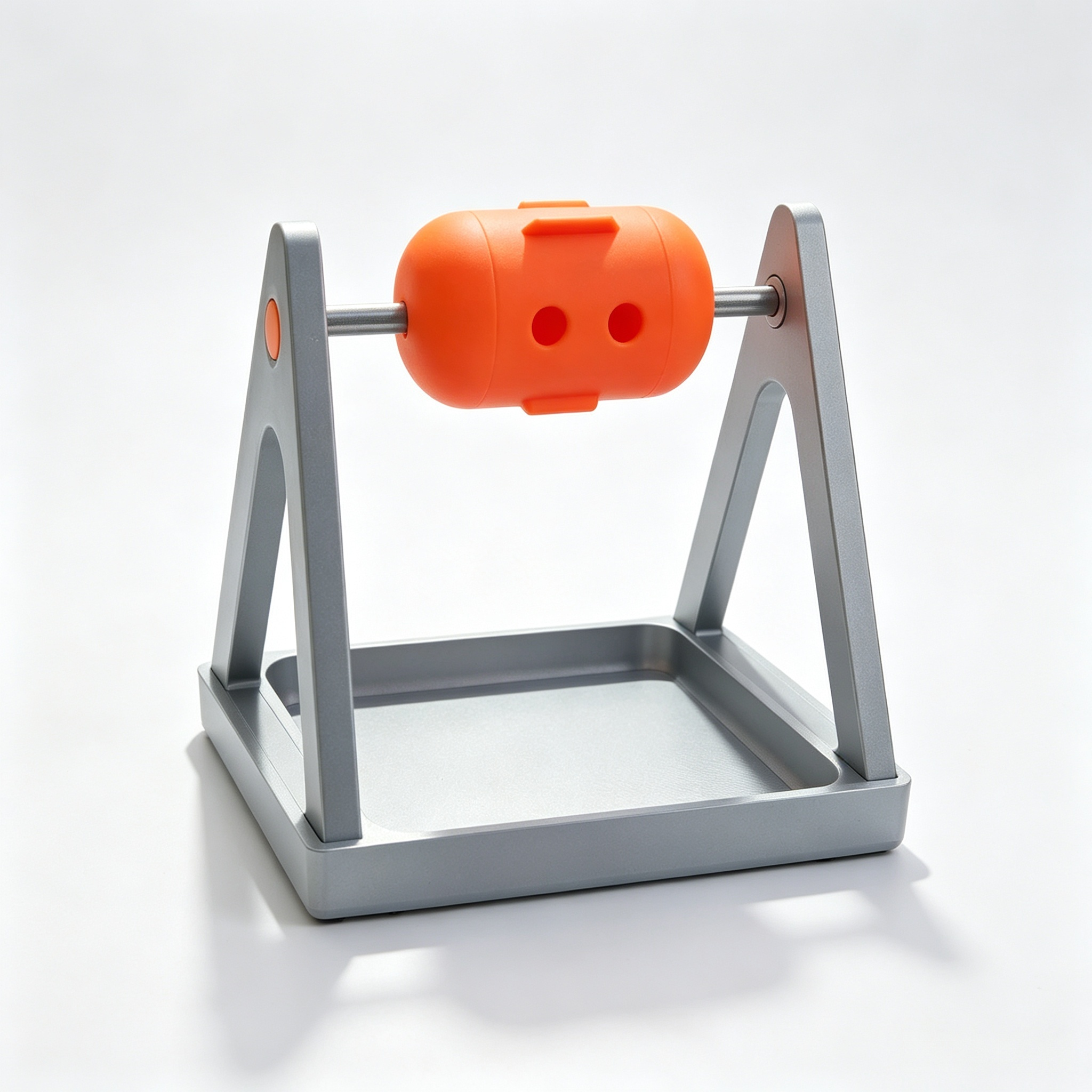 Smooth Layered Craft 3D Printed Pet Accessories with Detachable Orange Roller for Small Canine Training