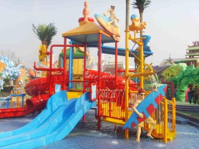 Campo de jogos da água de diversas crianças da fibra de vidro das pistas para a construção do parque da água