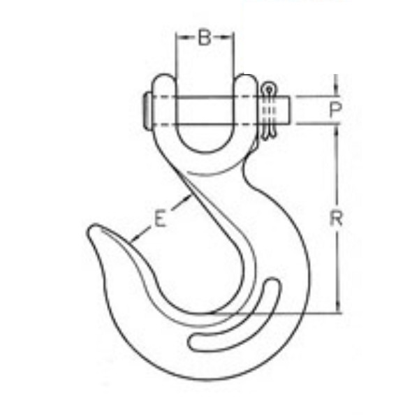 2750lbs к типу крюку США крюка 19250lbs G80 выскальзывания Clevis легированной стали