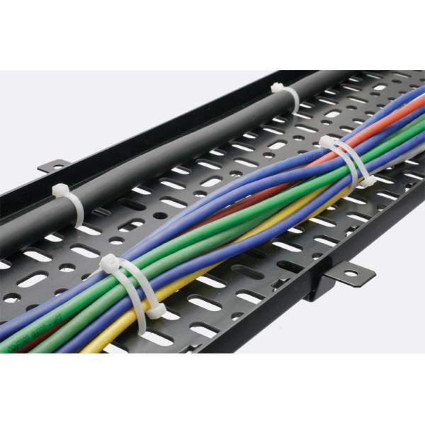 Zip Tie / Nylon Cable Bundle Tie LAN Cable Accessories With Adhesive Plate / Marker