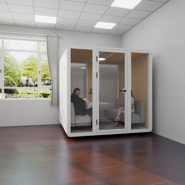 Portable Movable Privacy Office Booth Fully Enclosed Acoustic Office Booth