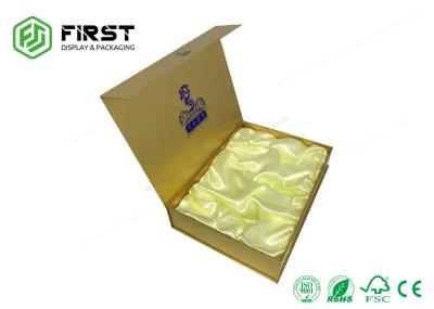 Caixa de presente rígida feita sob encomenda do cartão de Logo Printed Luxury Magnetic Closure com inserção de veludo
